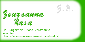 zsuzsanna masa business card